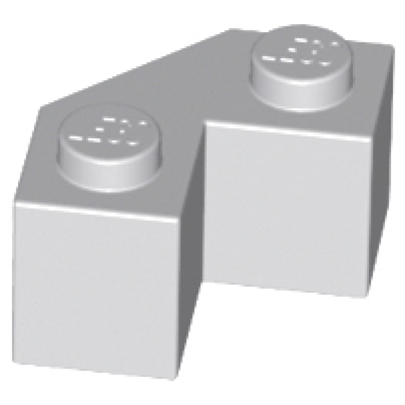 Steen, Aangepast Facet 2x2 Light Bluish Gray